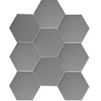 Плитка Starmosaic Homework Mosaic Hexagon Big Grey Matt 25.6x29.5 см, поверхность матовая