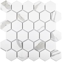 Плитка Starmosaic Homework Mosaic Hexagon Small Carrara Matt 27.1x28.2 см, поверхность матовая