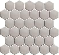 Плитка Starmosaic Homework Mosaic Hexagon Small Grey Glossy 27.1x28.2 см, поверхность глянец