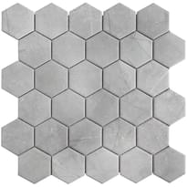 Плитка Starmosaic Homework Mosaic Hexagon Small Marble Grey Matt 27.1x28.2 см, поверхность матовая