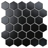 Плитка Starmosaic Mosaic Hexagon Small Black Matt 27.2x28.2 см, поверхность матовая