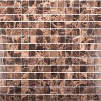 Плитка Starmosaic Wild Stone Mosaic 20x20 Dark Emperador Polished 30.5x30.5 см, поверхность полированная