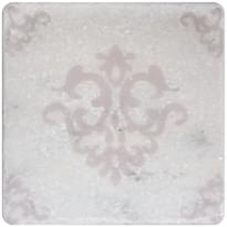 Плитка Stone4Home Marble Decor White Motif №3 10x10 см, поверхность матовая