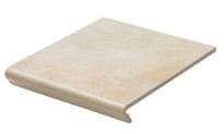 Плитка Stroeher Euramic Cadra Ступень - Флорентинер 520 Sare 29.4x34 см, поверхность матовая, рельефная