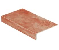 Плитка Stroeher Euramic Cavar Ступень 542 Passione 11.5x29.4 см, поверхность матовая, рельефная