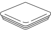 Плитка Stroeher Keraplatte Aera Угловая Ступень - Флорентинер 710 Crio 34.5x34.5 см, поверхность матовая, рельефная