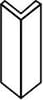 Плитка Stroeher Keraplatte Asar Угловой Подступенок 620 Sass 15.7x12 см, поверхность матовая, рельефная