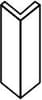 Плитка Stroeher Keraplatte Epos Угловой Подступенок 951 Krios 15.7x12 см, поверхность матовая, рельефная