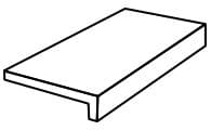 Плитка Stroeher Keraplatte Gravel Blend Ступень Прямой Угол 960 Beige 17.5x29.4 см, поверхность матовая