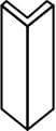 Плитка Stroeher Keraplatte Roccia X Угловой Подступенок 927 Weizenschnee 15.7x12 см, поверхность матовая, рельефная