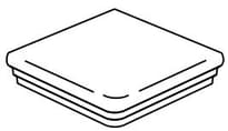 Плитка Stroeher Keraplatte Terra Угловая Ступень - Флорентинер 307 Weizengelb 34.5x34.5 см, поверхность матовая