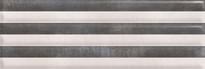 Плитка Super Ceramica New York Relieve Stripe Titanio 20x60 см, поверхность глянец, рельефная