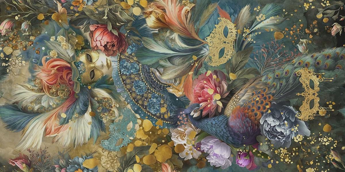 Плитка Surface Lab Ковры Феллини Матовый Обрезной 119.5x238.5 см, поверхность матовая