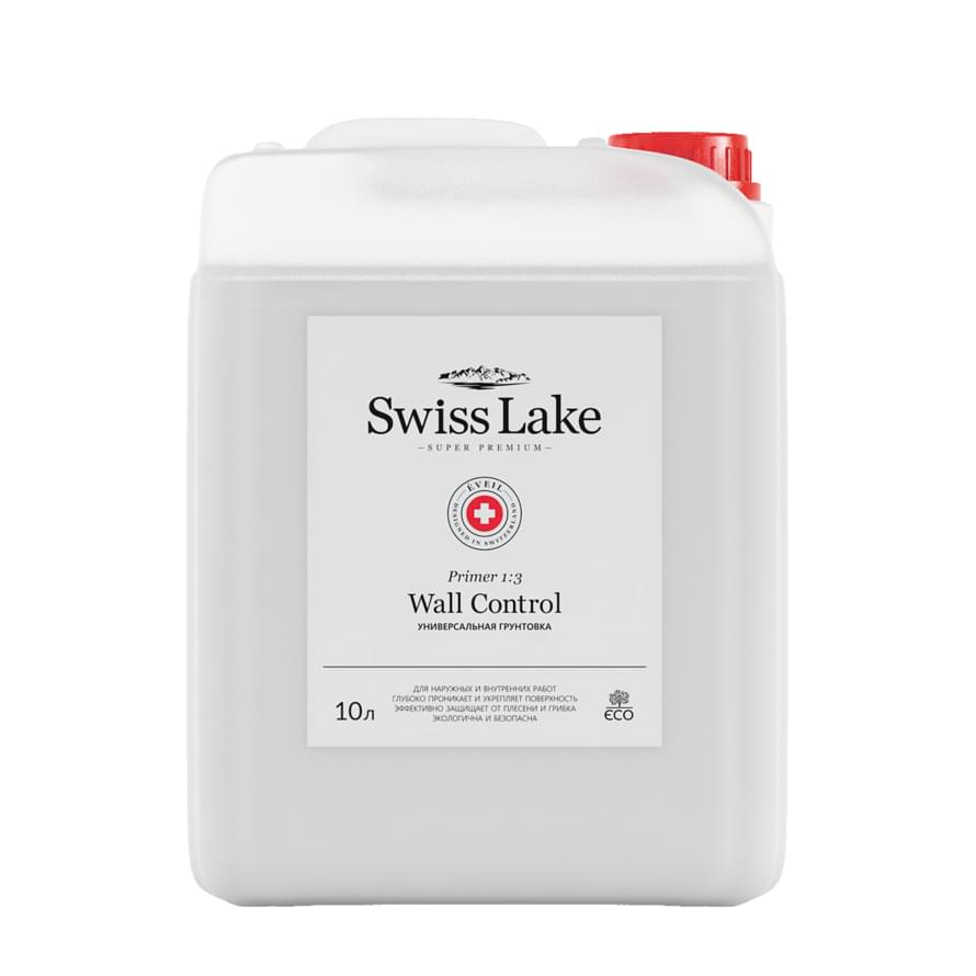 Swiss Lake Грунтовка Primer 1:3 Wall Control 0.9 л водно-дисперсионный грунтовка поверхность