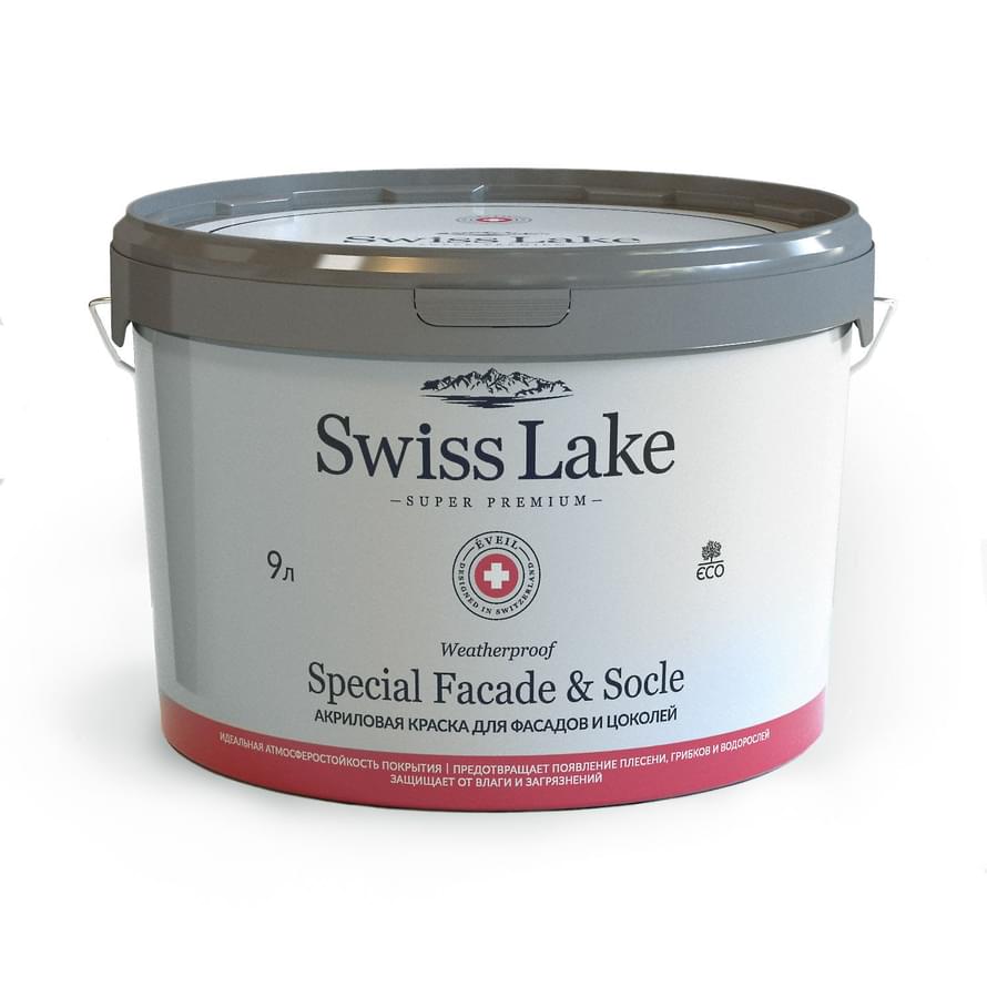 Swiss Lake Фасадные Краски Special Facade And Socle 0.9 л Swiss Lake Фасадные Краски Special Facade And Socle 0.9 л