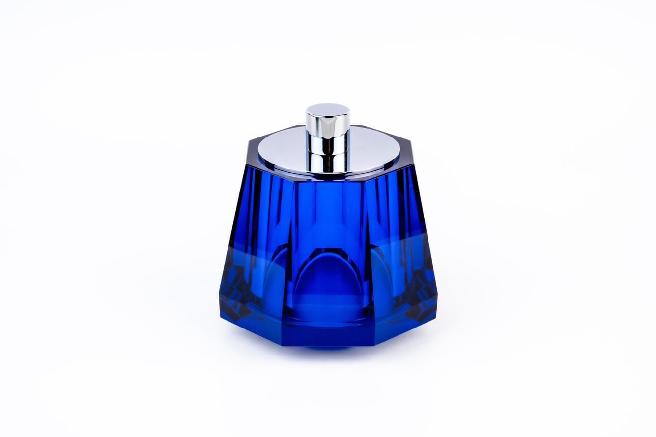 Плитка System Crystal Стакан Crystal с крышкой синий/хром  поверхность глянец