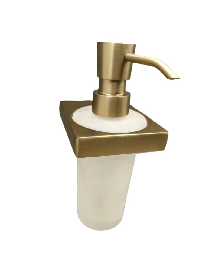 Плитка System Flat Дозатор FLAT для жидкого мыла золото матовый  поверхность матовая