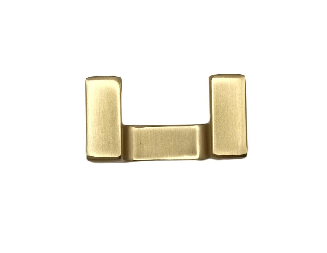 Плитка System Flat Крючок FLAT двойной золото матовый  поверхность матовая