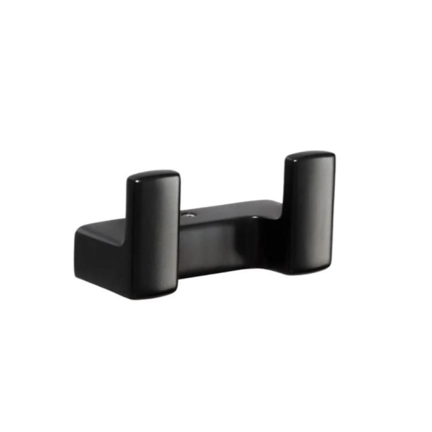 Плитка System Flat Крючок FLAT двойной черный матовый  поверхность матовая