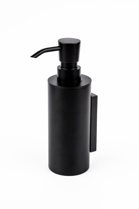 Плитка System Вне Коллекций Дозатор для жидкого мыла черный матовый  поверхность матовая