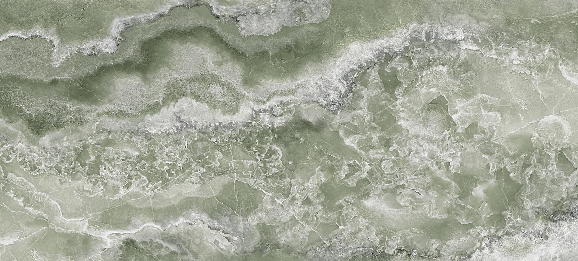 Плитка Tagina Onyx Diamond Emerald Luc 60x120 см, поверхность полуполированная