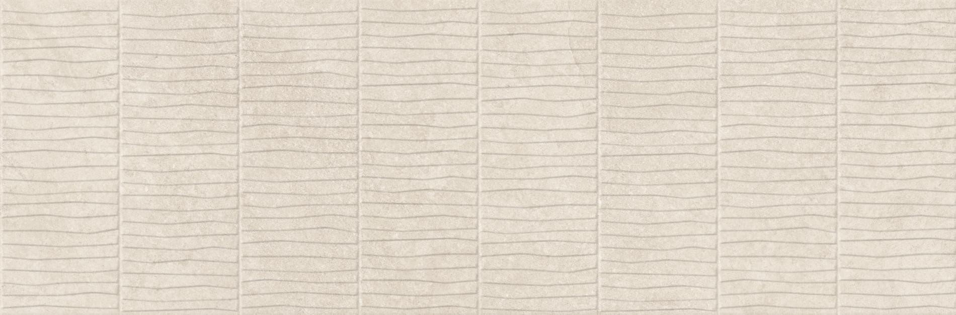 Плитка Tau Olatua Rlv Sand 33.3x100 см, поверхность матовая, рельефная