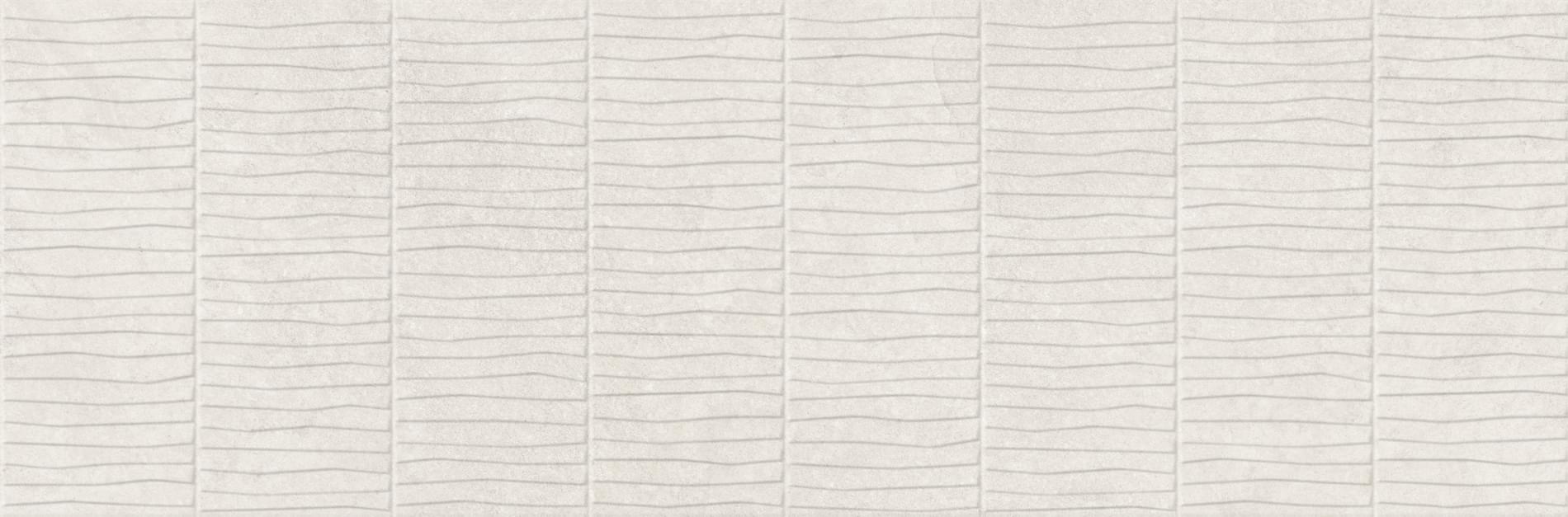 Плитка Tau Olatua Rlv White 33.3x100 см, поверхность матовая, рельефная