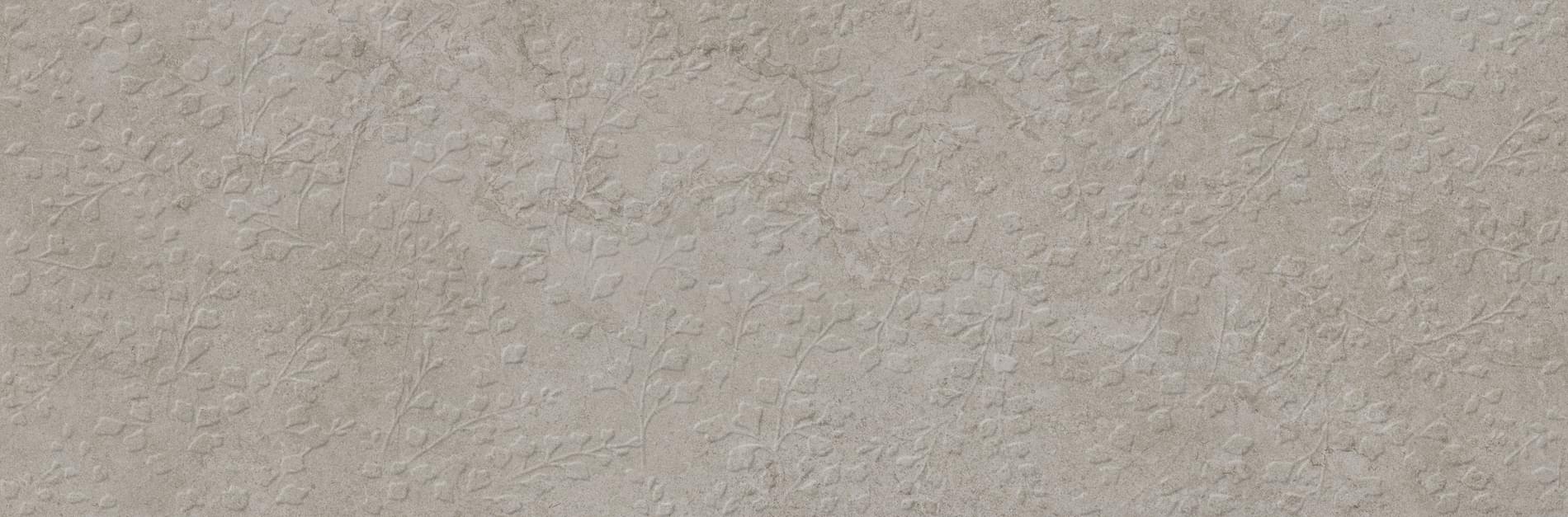 Плитка Tau Portwall Rlv Bloom Greige 33.3x100 см, поверхность матовая, рельефная