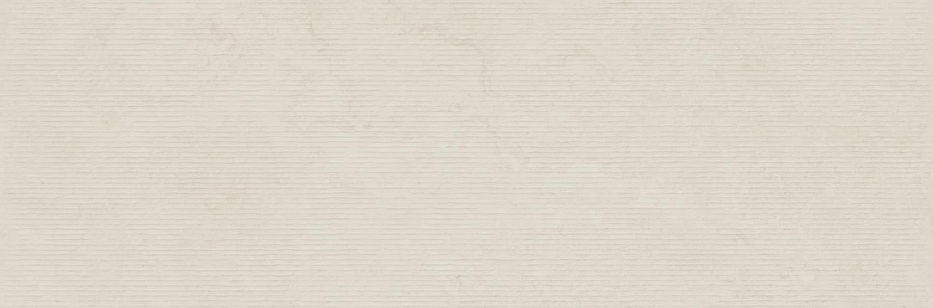 Плитка Tau Portwall Rlv Mache White 33.3x100 см, поверхность матовая, рельефная