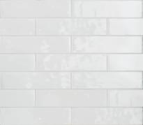 Плитка Terratinta Betonbrick Wall White Glossy 7.5x30 см, поверхность глянец