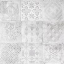 Плитка Terratinta Betonepoque White Grey Decor Mix 20x20 см, поверхность матовая, рельефная