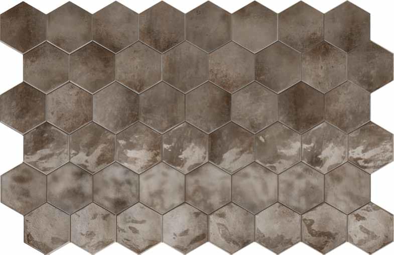 Terratinta Betonmetal Copper Hexa Glossy 15x17.1