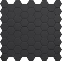Плитка Terratinta Hexa Black Swan Mosaic 31.6x31.6 см, поверхность матовая