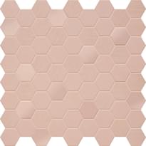 Плитка Terratinta Hexa Rosy Blush Mosaic Mix Matt Glossy Fabric 31.6x31.6 см, поверхность микс, рельефная