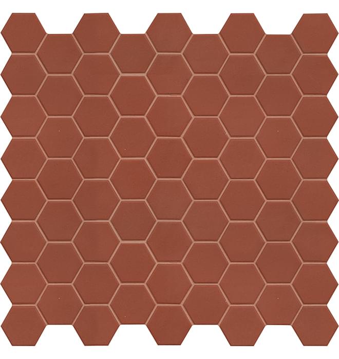 Terratinta Hexa Rusty Red Mosaic 31.6x31.6