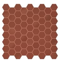 Плитка Terratinta Hexa Rusty Red Mosaic Mix Matt Glossy Fabric 31.6x31.6 см, поверхность микс, рельефная