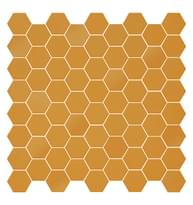 Плитка Terratinta Hexa Yellow Corn Mosaic Mix Matt Glossy Fabric 31.6x31.6 см, поверхность микс