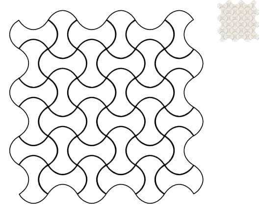 Terratinta Norse Lemon Sorbet Mosaic Knit 30x30