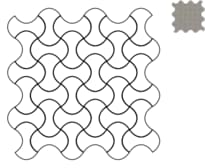 Плитка Terratinta Norse Wild Sage Mosaic Knit 30x30 см, поверхность матовая, рельефная