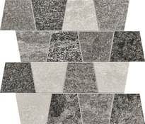 Плитка Terratinta Oppdal Mix Mosaic Trapezio 29x34 см, поверхность матовая, рельефная