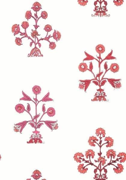 Thibaut Ceylon Indian Flower Pink 8.23x68.58