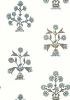 Thibaut Ceylon Indian Flower Spa Blue 8.23м x 68.58см поверхность матовая