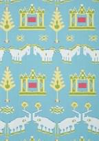 Thibaut Ceylon Kingdom Parade Turquoise 8.23м x 68.58см поверхность матовая
