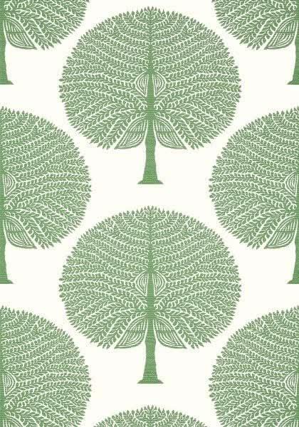 Thibaut Ceylon Mulberry Tree Green 8.23x68.58