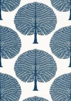 Thibaut Ceylon Mulberry Tree Navy 8.23м x 68.58см поверхность матовая