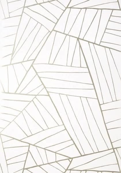Thibaut Modern Resource 2 Jordan Metallic Pewter On White 8.23x68.58