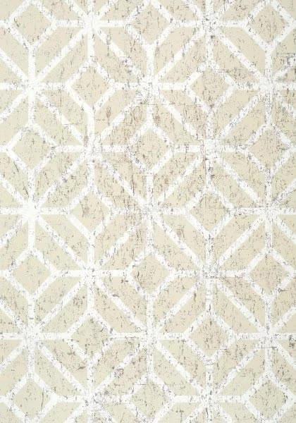 Thibaut Modern Resource 2 Mamora Trellis Cork Beige On White 7.32x91.44