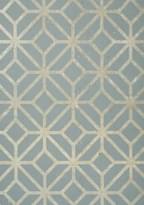 Thibaut Modern Resource 2 Mamora Trellis Cork Spa Blue On Metallic Pewter 7.32м x 91.44см поверхность матовая