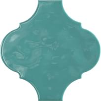 Плитка Tonalite Arabesque Silk Turquoise 14.5x14.5 см, поверхность глянец