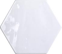 Плитка Tonalite Exabright Esagona Bianco 15.3x17.5 см, поверхность глянец